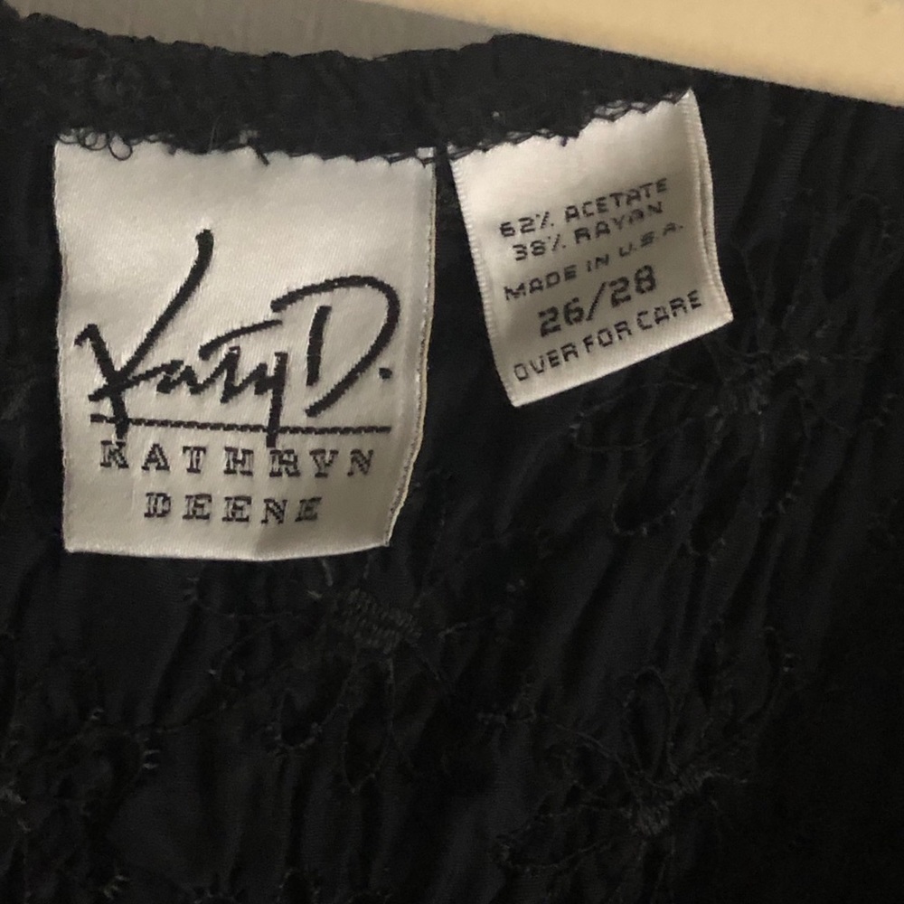 Black crinkle dress.